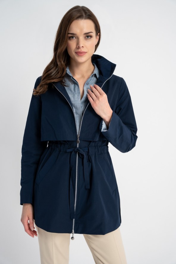 Płaszcz Aida Waterproof Navy SS 25