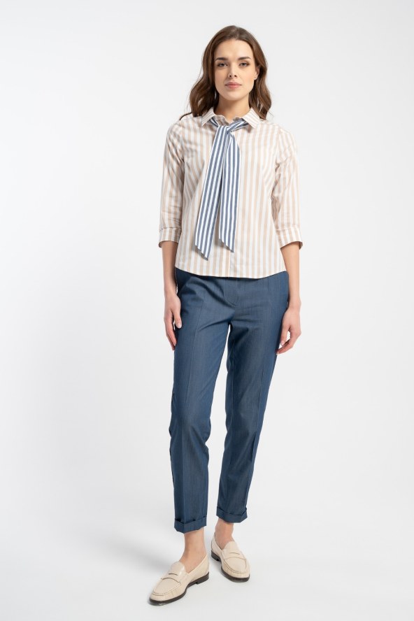 Bluzka Una Beige Stripes SS 25