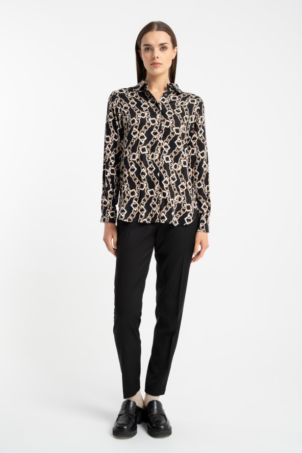 Bluzka Kora Brown Chain AW25