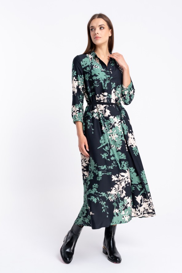 Sukienka Hania Green Flowers AW25