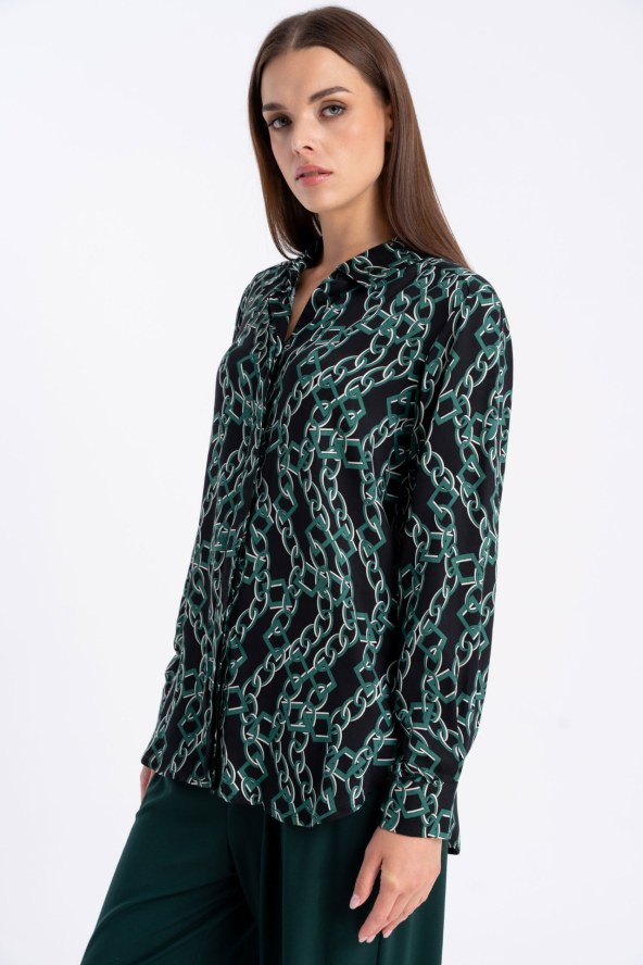 Bluzka Kora Green Chain AW25