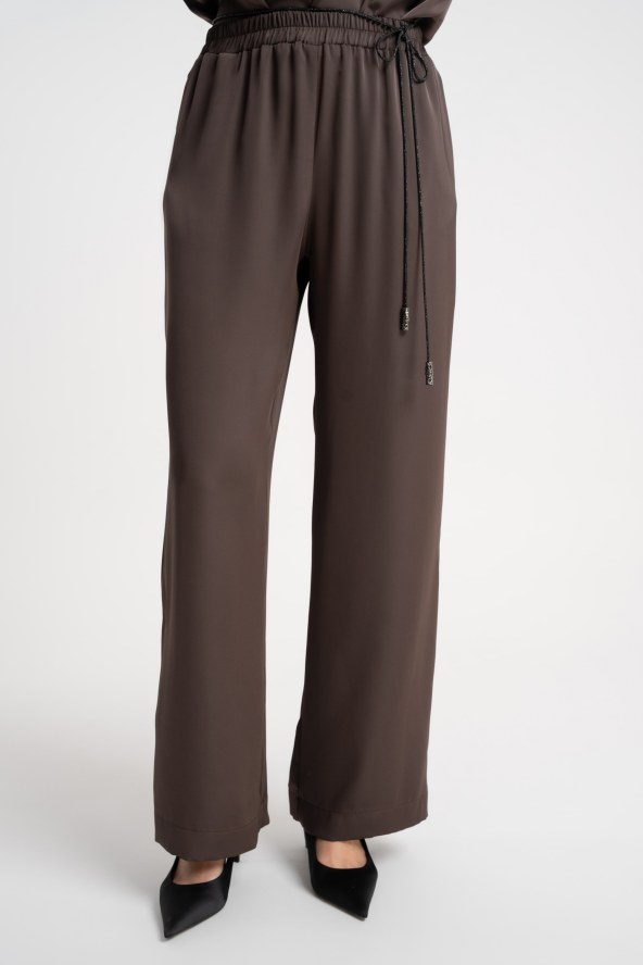 Spodnie Lexie Satin Brown AW25