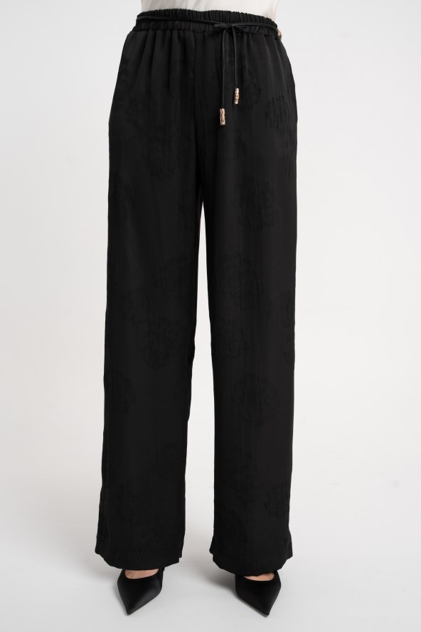 Spodnie Lexie Black Flowers AW25