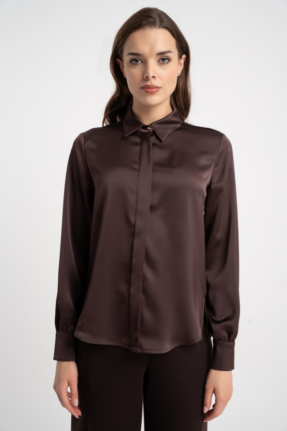 Bluzka Vera Glamour Chocolate AW25