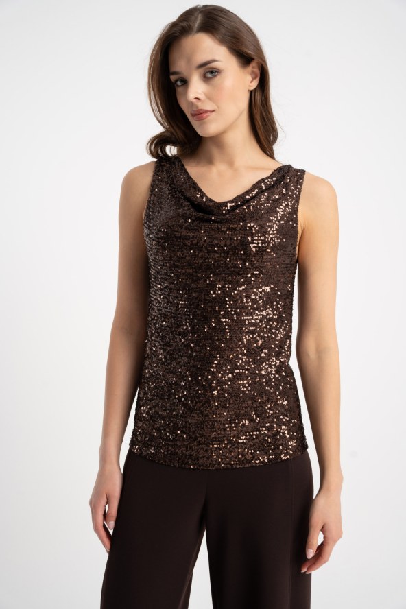 Bluzka Wiki Sparkle Brown AW25