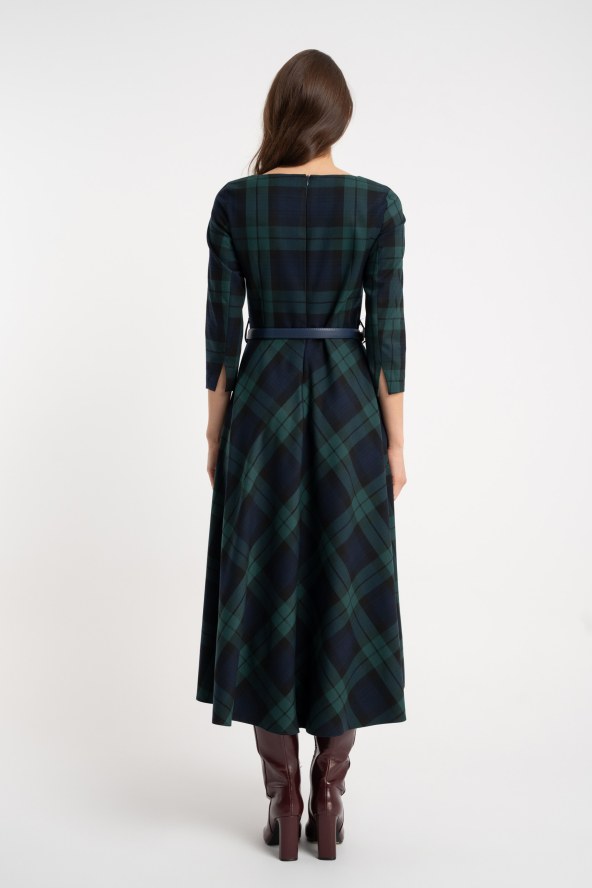 Sukienka Luna Green Chess AW25