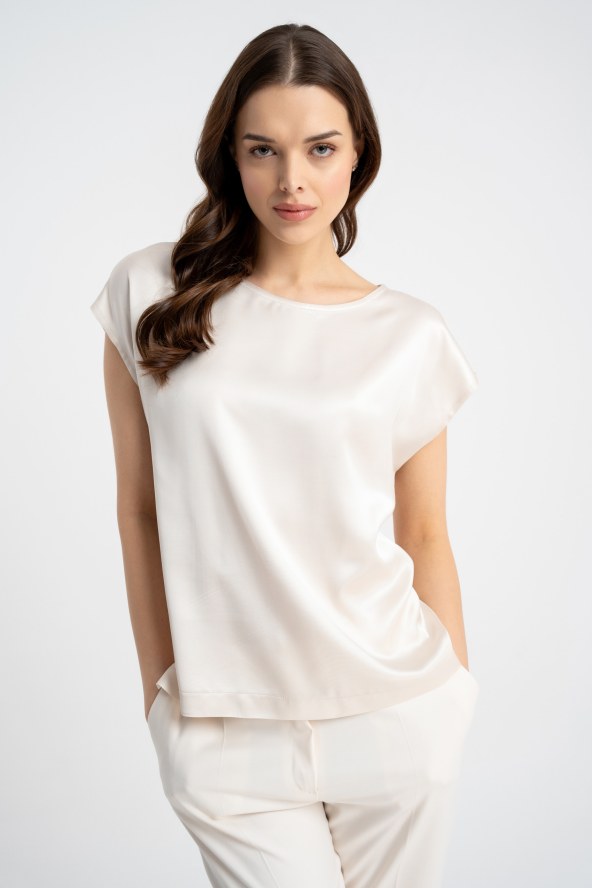 Bluzka Daria Elegant Pearl SS26