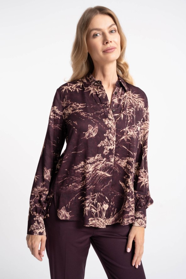 Bluzka Vera Wine Trees AW26