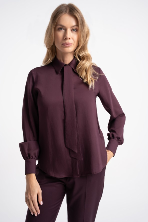 Bluzka Vera Deep Wine AW26